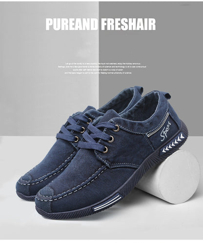 🔥【38-46】💥2024 nowe męskie oddychające płócienne buty z miękką podeszwą 3693981