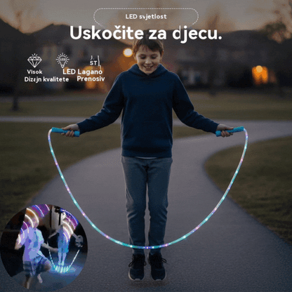 🏃Osvjetljeno uže za preskakanje, dječje noćno svjetlo, šareno LED svjetlo, vanjska noćna igračka