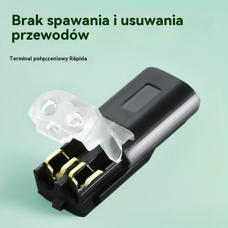 🏆Podwójne złącze wtykowe z klipsem blokującym