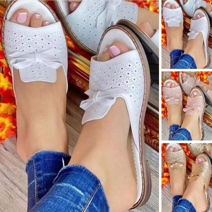 🔥50% zniżki👡【Rozmiary 35-43】Wygodne i oddychające nowe sandały na wiosnę z kokardą