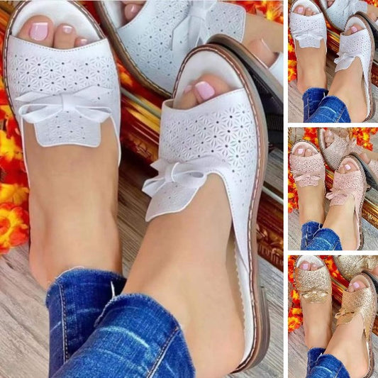🔥50% zniżki👡【Rozmiary 35-43】Wygodne i oddychające nowe sandały na wiosnę z kokardą