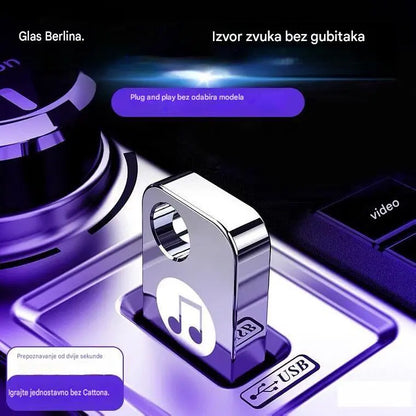 🚗🎵🎵【32 GB】【Glazbeni USB stick】sadrži 3000 pjesama, 200 glazbenih spotova i 6D zvučne efekte