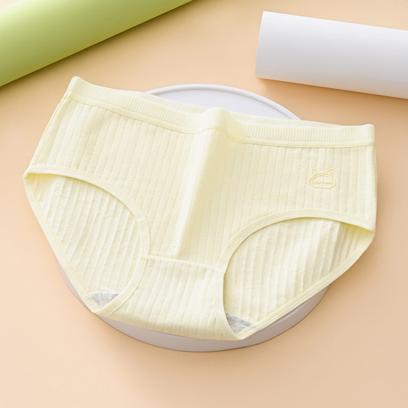 (7 kusov) Pohodlné a jednoduché antibakteriálne dámske nohavičky s vysokým pásom