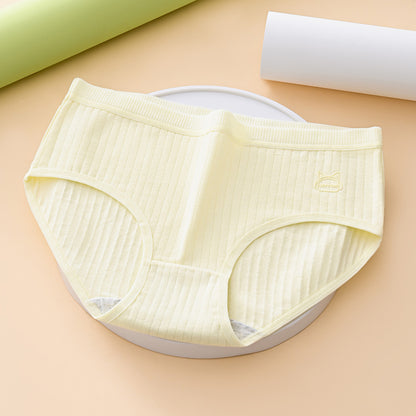 (7 kusov) Pohodlné a jednoduché antibakteriálne dámske nohavičky s vysokým pásom