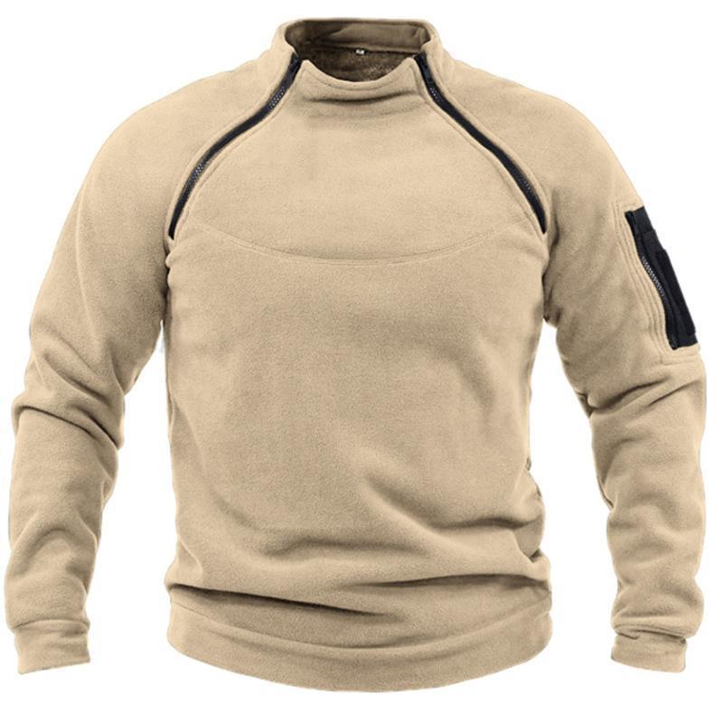 🧔‍♂️【S-4XL】Męski, ciepły T-shirt outdoorowy na jesień i zimę z długimi rękawami-3776011
