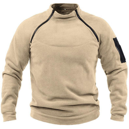 🧔‍♂️【S-4XL】Męski, ciepły T-shirt outdoorowy na jesień i zimę z długimi rękawami-3776011