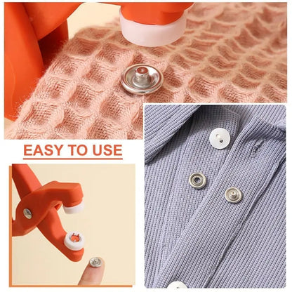 👕 Kliješta za postavljanje + 150 gumba 🧵 Alat za pričvršćivanje gumba bez šivanja (sadrži 150 gumba) — Popravite svoju odjeću u trenu! ✨