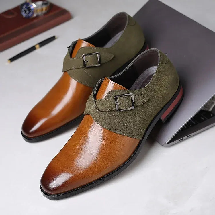 🔥Oferta specjalna【38-48】Klasyczne męskie buty ze skóry zamszowej w stylu retro