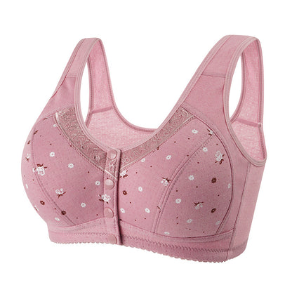 💟【Kup 1, dostajesz 1 gratis】💌【Waga 45-100 kg】 Wygodny biustonosz typu kamizelka z koronką dla kobiet w średnim i starszym wieku, bez stali drucianej, w dużych rozmiarach