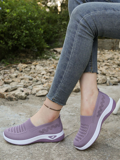 💖Oferta ograniczona czasowo🔥【35-43】🥿Nowe damskie dzianinowe, oddychające, codzienne buty, antypoślizgowe dla mam, płaskie i elastyczne.