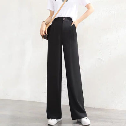 💖Kup 1, a 1 dostaniesz gratis💖 【S-2XL】 Damskie spodnie z szerokimi nogawkami, lodowego jedwabiu
