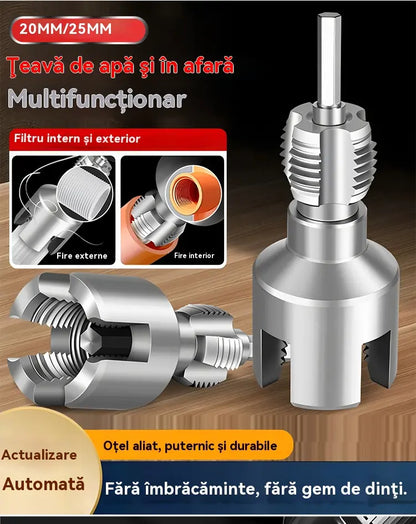 ✔️20mm+25mm🛠️ Novi tip svrdla s integriranim otvaračem navoja za vodovodne cijevi, unutarnje i vanjske (primjenjivo za PPR, PEPVC)