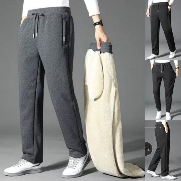 👖 【Kup 1, a 1 dostaniesz gratis】【M-5XL】 Zimowe męskie zimowe spodnie z owczej wełny 2024, zagęszczone, na co dzień, ciepłe, ciepłe spodnie dresowe--3828822